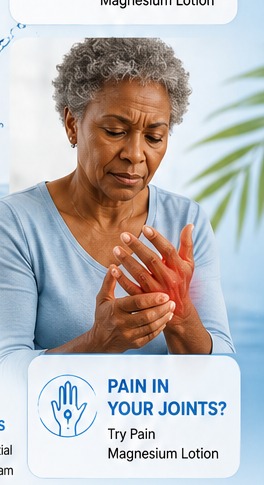 Person holding a sore hand